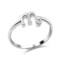 Scorpio Zodiac Silver Ring NSR-438